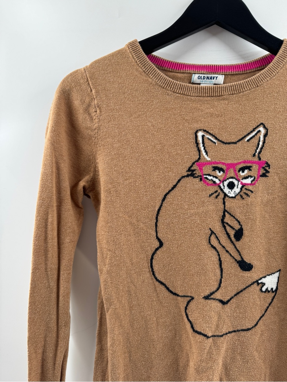 Old Navy Fox Graphic Sweater – Women's Small 100% Cotton - Picture 2 of 8